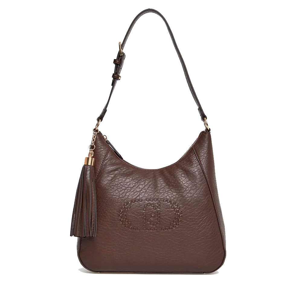 Hobo Bag a Spalla LIU JO Better con Logo e Nappa Moro Light