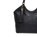 Tote Bag a Spalla LIU JO Better Nera con Logo e Nappa