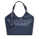 Tote Bag a Spalla LIU JO Better Dress Blue con Logo e Nappa