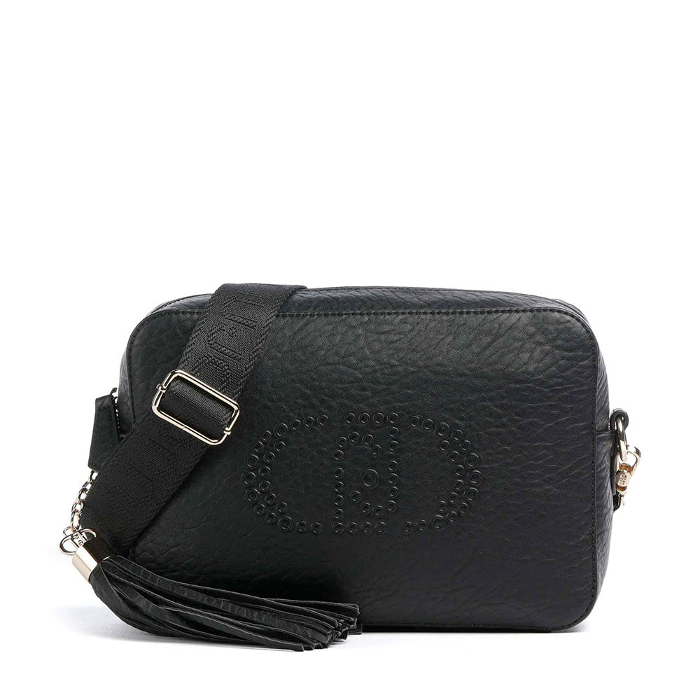Borsa a Tracolla LIU JO Better con Logo e Nappa Nero