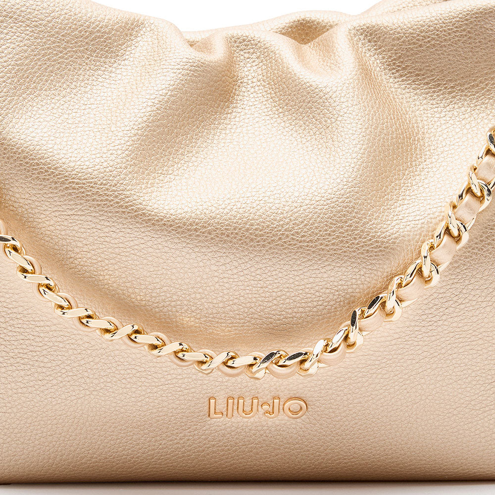 Borsa a Spalla con Catena LIU JO Better Light Gold