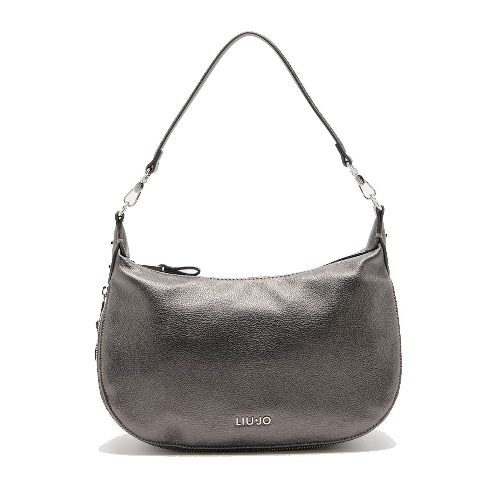 Hobo Bag Media con Tracolla LIU JO Better effetto Bottalato Antracite