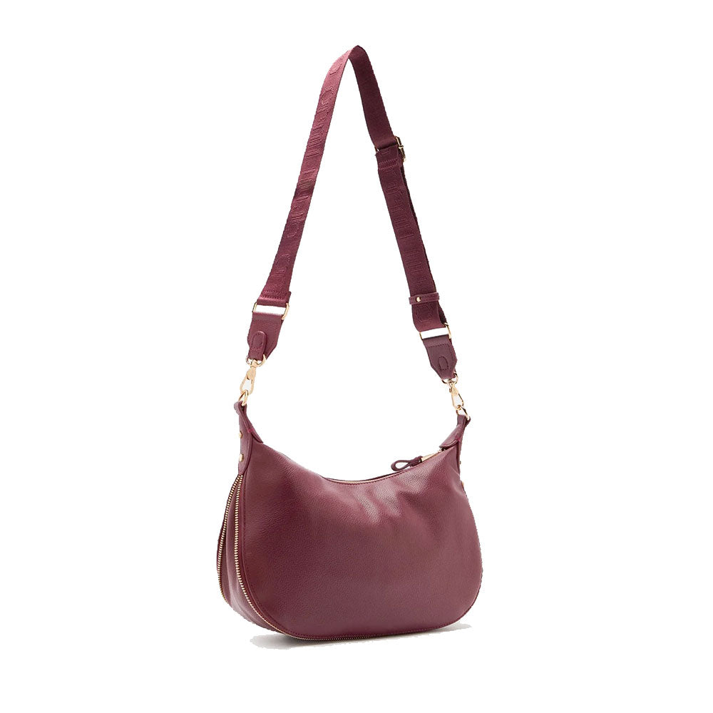 Hobo Bag Media con Tracolla LIU JO Better effetto Bottalato Red Wine
