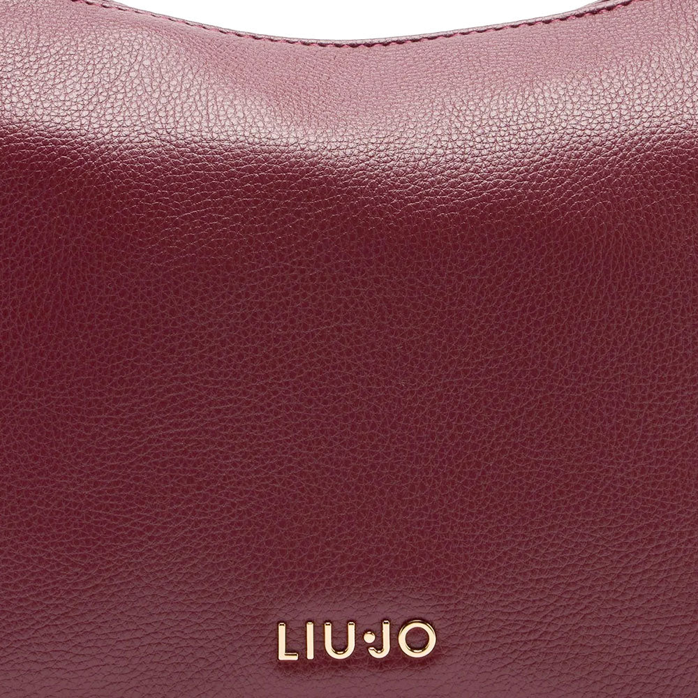 Hobo Bag Media con Tracolla LIU JO Better effetto Bottalato Red Wine