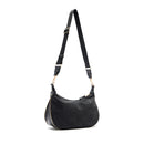 Hobo Bag Media con Tracolla LIU JO in Nylon Nero con Stampa Logo All Over