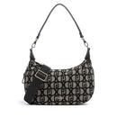 Hobo Bag Media con Tracolla LIU JO in Tessuto Jacquard color Tabacco