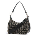 Hobo Bag Media con Tracolla LIU JO in Tessuto Jacquard color Tabacco