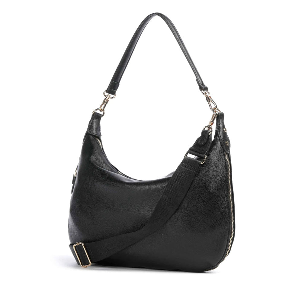 Hobo Bag Large con Tracolla LIU JO Better effetto Bottalato Nero