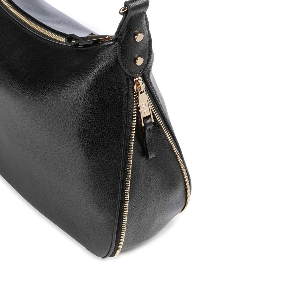 Hobo Bag Large con Tracolla LIU JO Better effetto Bottalato Nero