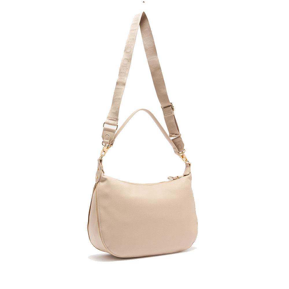 Hobo Bag Large con Tracolla LIU JO Better effetto Bottalato Beige