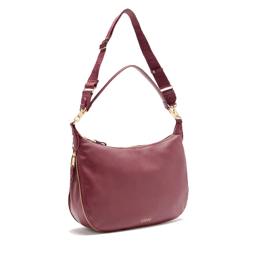 Hobo Bag Large con Tracolla LIU JO Better effetto Bottalato Red Wine