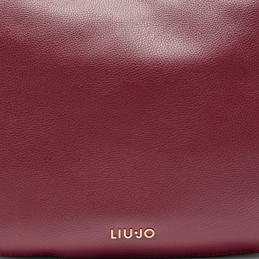 Hobo Bag Large con Tracolla LIU JO Better effetto Bottalato Red Wine