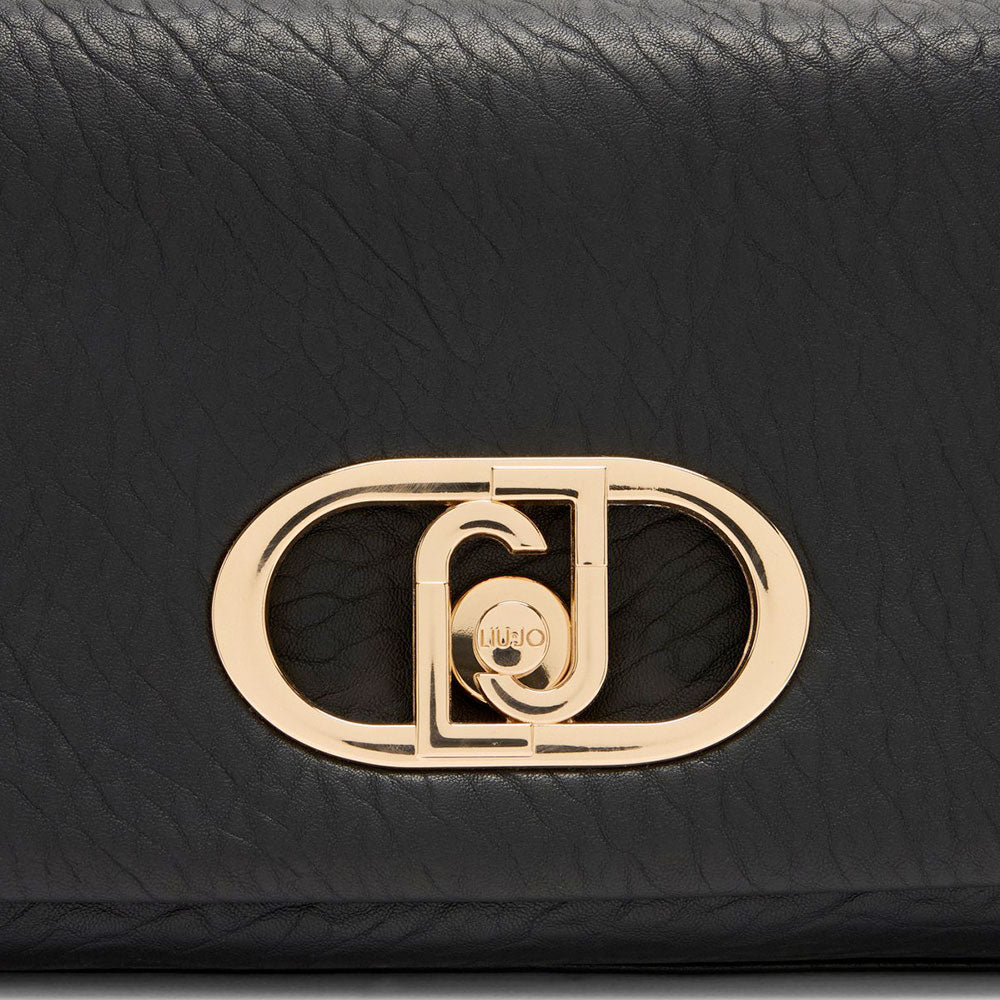Borsa a Spalla Media LIU JO linea LaPuffy Nera