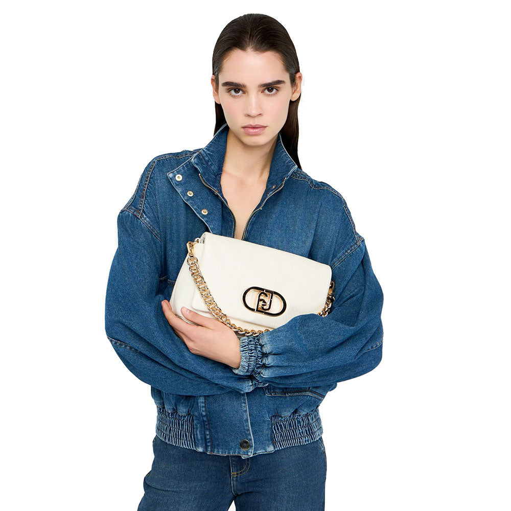Borsa a Spalla Media LIU JO linea LaPuffy color Marmo