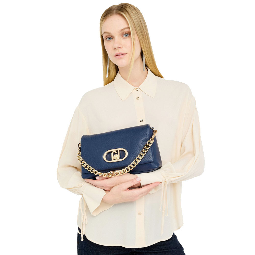 Borsa a Spalla Media LIU JO linea LaPuffy Dress Blue