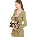 Borsa a Spalla Media LIU JO linea LaPuffy in Pelliccia Sintetica stampa Animalier