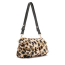 Borsa a Spalla Media LIU JO linea LaPuffy in Pelliccia Sintetica stampa Animalier