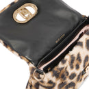 Borsa a Spalla Media LIU JO linea LaPuffy in Pelliccia Sintetica stampa Animalier