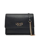 Borsa Donna con Tracolla in Catena LIU JO Better effetto Bottalato Nero