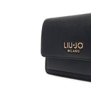 Borsa Donna con Tracolla in Catena LIU JO Better effetto Bottalato Nero