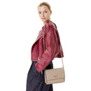 Borsa Donna con Tracolla in Catena LIU JO Better effetto Bottalato Desert Taupe