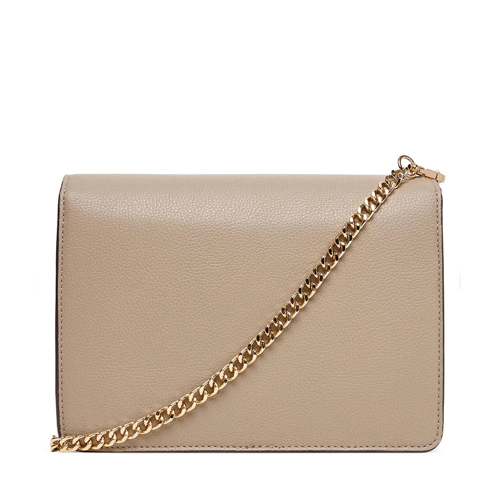 Borsa Donna con Tracolla in Catena LIU JO Better effetto Bottalato Desert Taupe