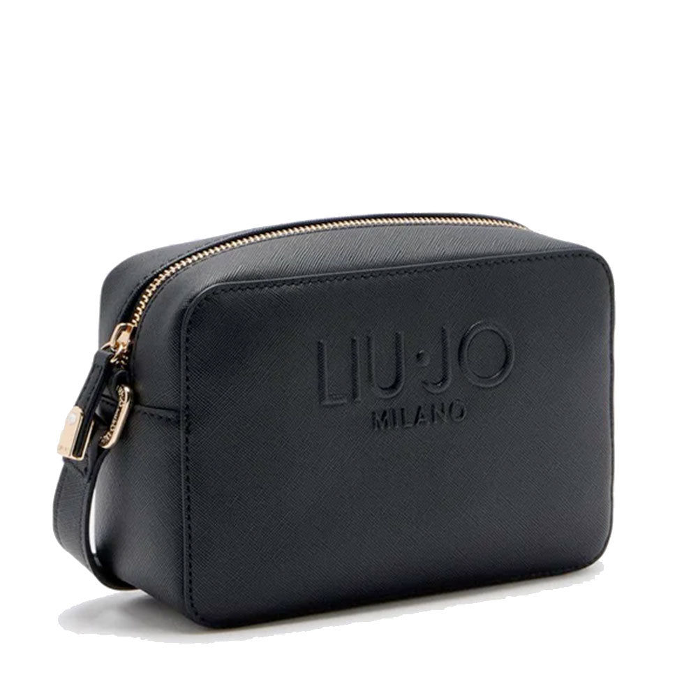 Borsa Donna a Tracolla LIU JO Better stampa Saffiano Nero