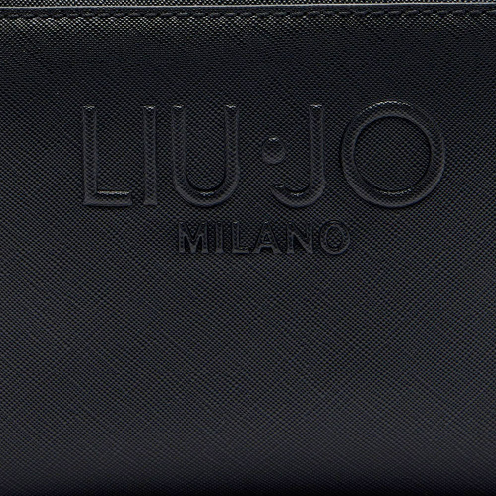 Borsa Donna a Tracolla LIU JO Better stampa Saffiano Nero