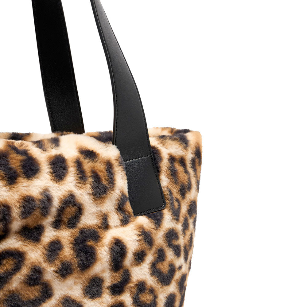 Shopping Bag Large LIU JO in Pelliccia Sintetica stampa Animalier