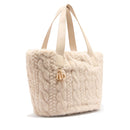Shopping Bag Large LIU JO in Pelliccia Sintetica Beige