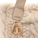 Shopping Bag Large LIU JO in Pelliccia Sintetica Beige