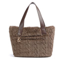 Shopping Bag Large LIU JO in Pelliccia Sintetica Moro Light
