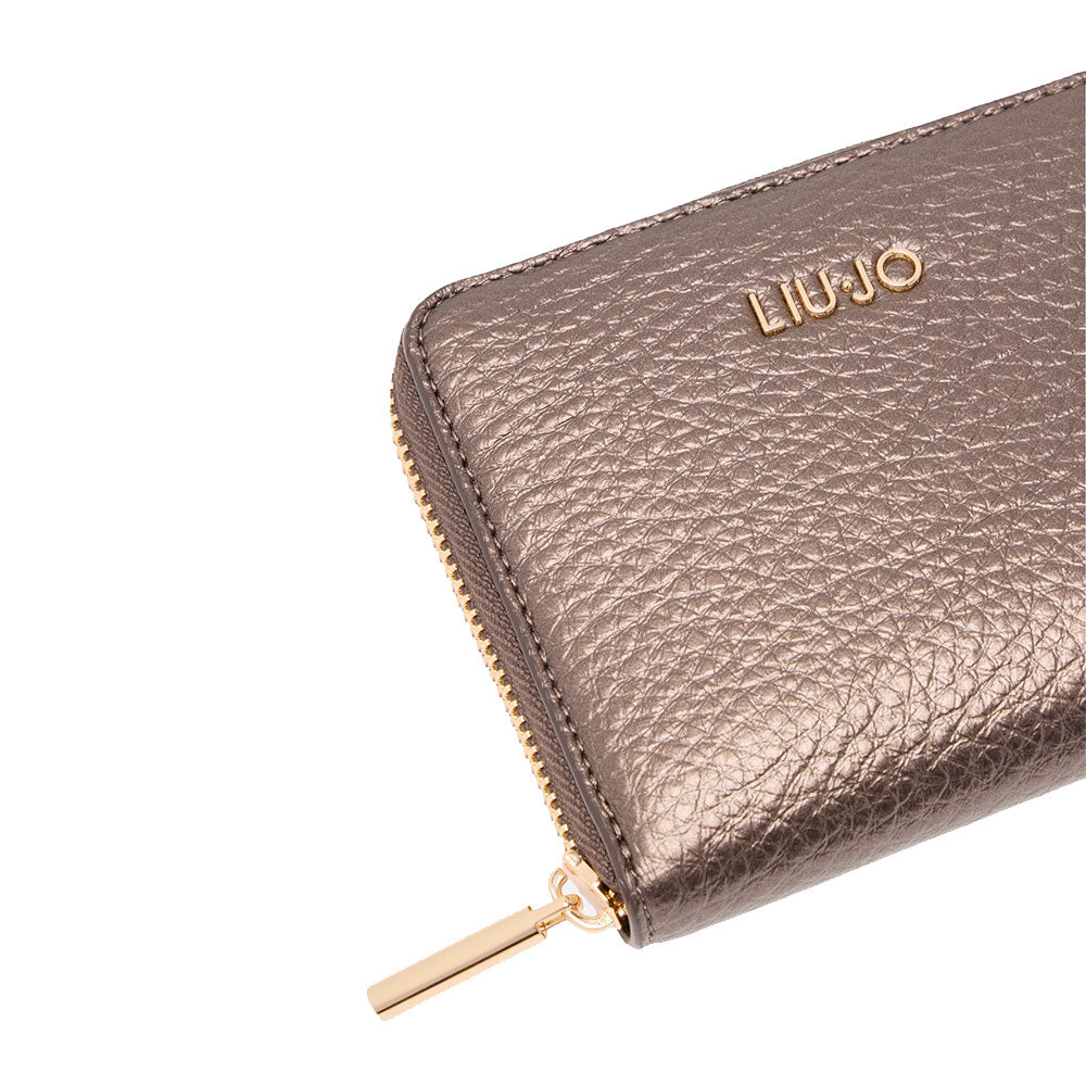 Portafoglio Donna Piccolo Zip Around LIU JO Better Moro Light
