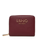 Portafoglio Donna Piccolo Zip Around LIU JO Better effetto Bottalato Red Wine