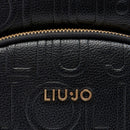 Zaino Donna LIU JO Better Effetto Bottalato con Logo in Rilievo Nero