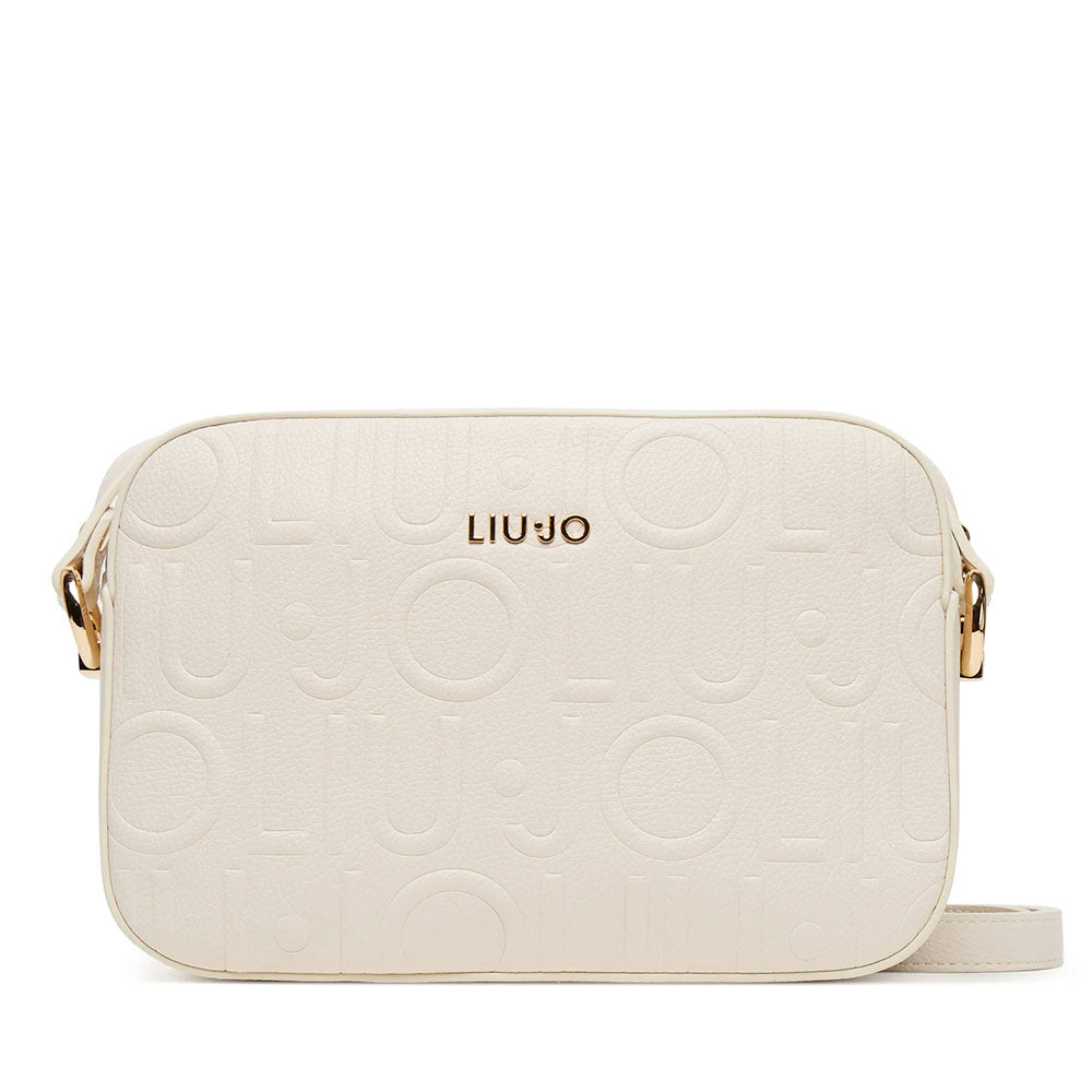 Borsa Donna a Tracolla LIU JO Better Effetto Bottalato con Logo in Rilievo Marmo