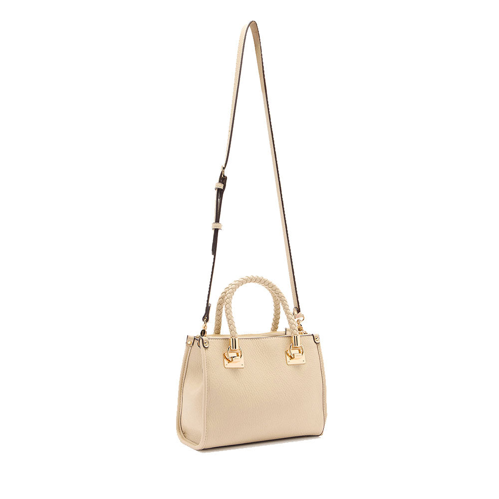 Borsa Donna a Mano Small LIU JO effetto Bottalato color Sabbia