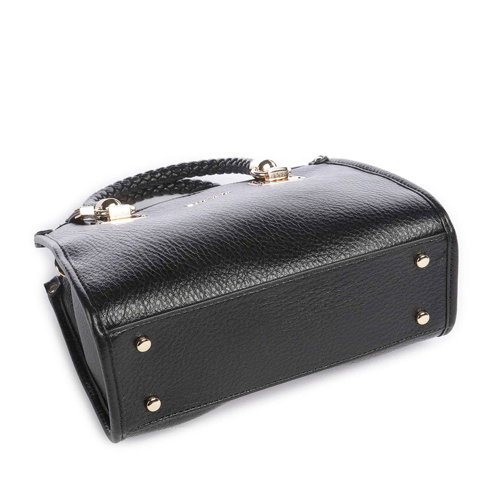Borsa Donna a Mano Small LIU JO effetto Bottalato Nero