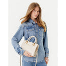 Borsa Donna a Mano Small LIU JO effetto Bottalato con Logo in Rilievo Marmo