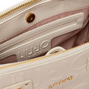 Borsa Donna a Mano Small LIU JO effetto Bottalato con Logo in Rilievo Marmo
