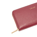 Portafoglio Donna Zip Around LIU JO Better effetto Bottalato Red Wine
