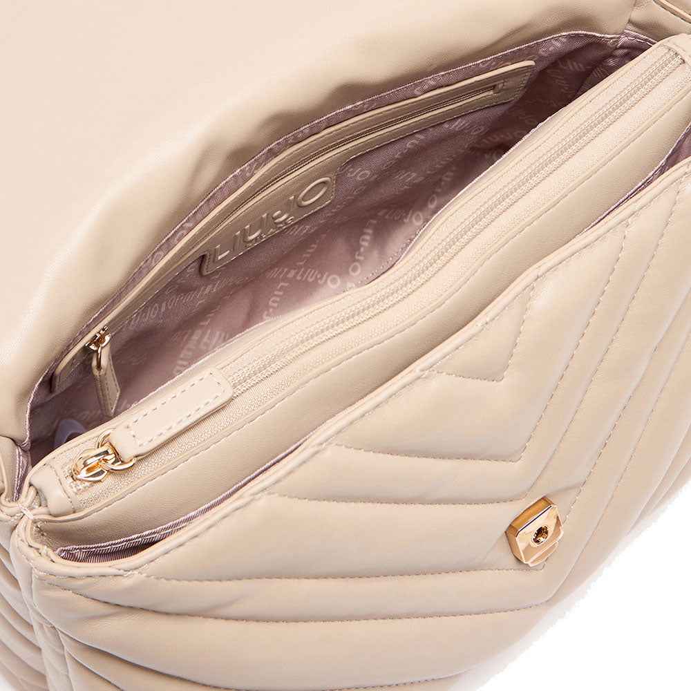 Borsa Donna a Spalla LIU JO Matelassè Beige