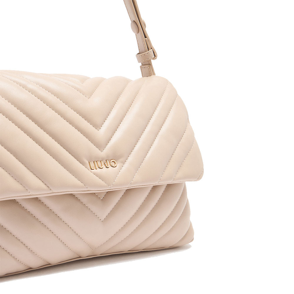 Borsa Donna a Spalla LIU JO Matelassè Beige
