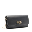 Portafoglio Donna con Catena LIU JO Better effetto Bottalato Nero