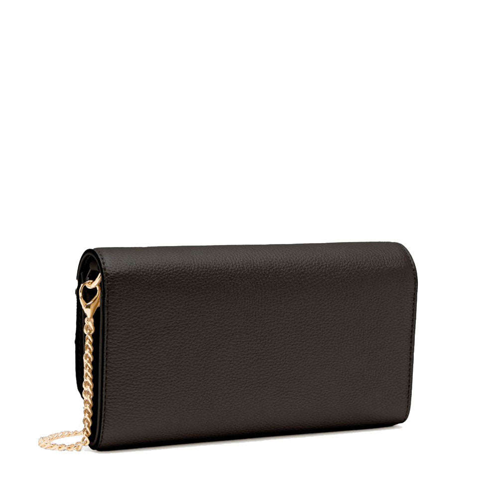 Portafoglio Donna con Catena LIU JO Better effetto Bottalato Nero