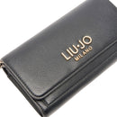 Portafoglio Donna con Catena LIU JO Better effetto Bottalato Nero