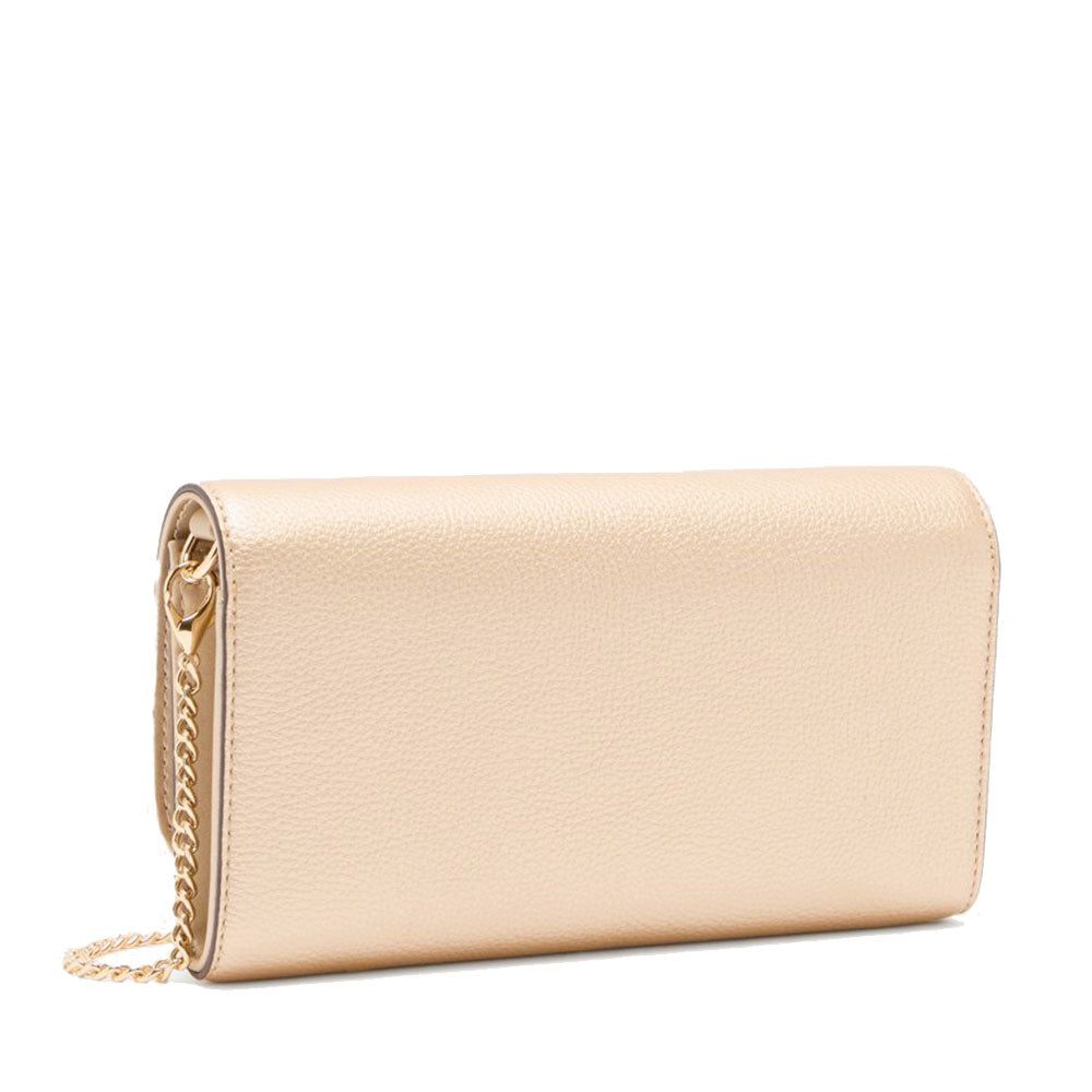 Portafoglio Donna con Catena LIU JO Better effetto Bottalato Light Gold