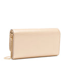 Portafoglio Donna con Catena LIU JO Better effetto Bottalato Light Gold