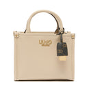 Borsa Donna a Mano LIU JO Better effetto Bottalato Beige con Charm