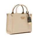 Borsa Donna a Mano LIU JO Better effetto Bottalato Beige con Charm